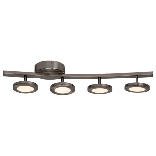 Brilliant LED Deckenleuchte Sense-Round Eisen 4 x 6W 1350lm warmweiß 3000K schwenkbar Dimmbar