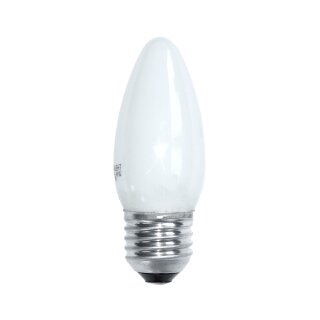 Leuci Glühbirne Kerze 40W E27 OPAL Softone Glühlampe 40 Watt 125/130V SONDERSPANNUNG