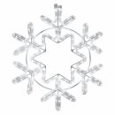 Ledvance LED Weihnachtsbeleuchtung Außenbeleuchtung Schneeflocke Fensterdeko IP65 9W 360lm kaltweiß 9000K