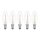 10 x LED Filament Kerze 1W fast wie 15W klar E14 100lm Glühlampe Fadenglühbirne warmweiß 2700K