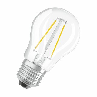 Osram LED Filament Leuchtmittel Tropfen P45 2,5W = 25W E27 klar 250lm warmweiß 2700K