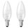 2 x Nice Price Glühlampe Glühbirne Kerzenm 60W E14 klar 240V 700lm warmweiß dimmbar