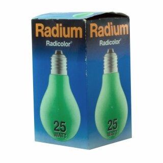 Radium Glühbirne 25W E27 Grün Radicolor 25 Watt Glühbirnen Glühlampen