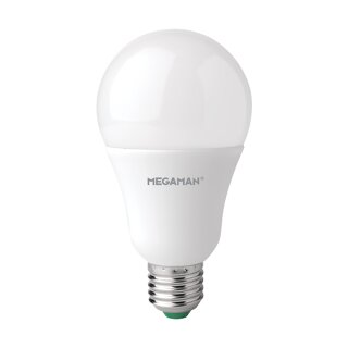 Megaman LED Leuchtmittel Birnenform 14W = 100W E27 matt 1521lm warmweiß 2800K 330°
