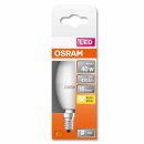 Osram LED Star Leuchtmittel Classic Kerze 5,5W = 40W E14 matt 470 lm warmweiß 2700K