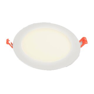 Longlife LED Einbauleuchte Einbaupanel rund Ø17,2cm Weiß 12W 960lm warmweiß 3000K