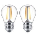 2 x Philips LED Filament Leuchtmittel Tropfen P45 4,3W =...