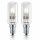 2 x Philips Halogen Röhre Dunstabzugshaube 28W = 35W E14 klar 370lm warmweiß 2800K dimmbar
