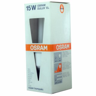 Osram Energiesparlampe Dulux EL Röhre 15W = 75W E27 900lm warmweiß 2700K