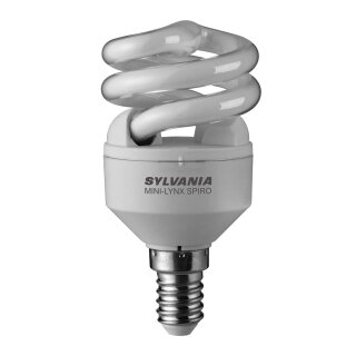 Sylvania Energiesparlampe Mini-Lynx Spirale 9W = 40W E14 450lm warmweiß 2700K