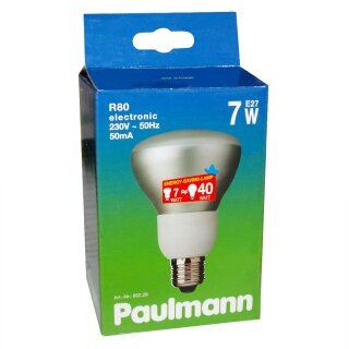 Paulmann ESL Energiesparlampe Reflektor R80 7W = 40W E27 110° warmweiß 2700K 892.28