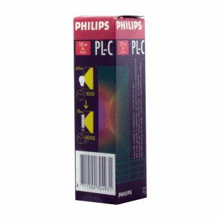 Philips Kompaktleuchtstofflampe PL-C 10W/840 GX24q-1 4P Neutralweiß 4000K