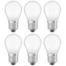 6 x Osram LED Filament Tropfen 5W = 40W E27 matt 470lm...