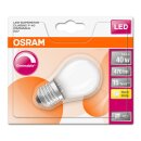6 x Osram LED Filament Tropfen 5W = 40W E27 matt 470lm warmweiß 2700K DIMMBAR