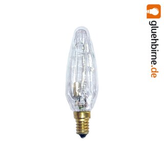 Philips Kerze Glühbirne 40W E14 klar Halogen HalogenA klar Struktur Kerzen Glühlampe