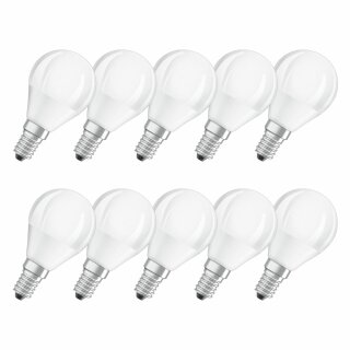 10 x Bellalux LED Leuchtmittel Tropfen 3,2W = 25W E14 matt 827 warmweiß 2700K 180°