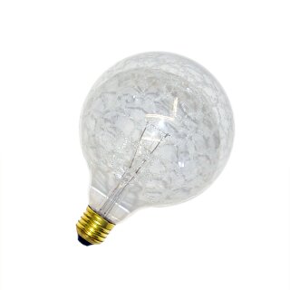 Merkur Glühbirne G120 Globe 100W E27 Krokoeis Klar 100 Watt Glühlampe warm dimmbar