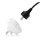 Smartwares LED Steckdosen-Nachtlicht FRANZÖSISCHER Stecker 0,5W 4lm warmweiß 3000K Tag/Nacht-Sensor
