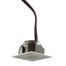 Heitronic LED Einbauleuchte Spotlight eckig Edelstahl IP20 0,3W 12V warmweiß 3000K