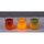 3er-Set Heitronic LED Wachskerzen JAR Grün/Rot/Orange IP20 für CR2032 3V Batterie