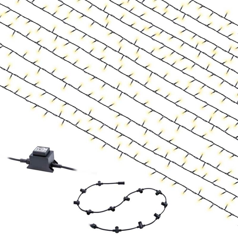 Heitronic LED Lichterkette VorhangsystemSet 110cm IP44 18,43W warmwe