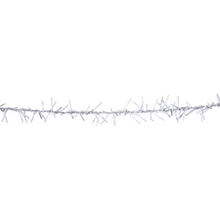 Heitronic LED Lichterkette 3m IP44 24W Tageslicht 6000K Kaltweiß 480 LEDs 5m Zuleitung & Steckernetzteil