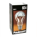 Paulmann Glühbirne 60W E27 Silber Kopfspiegel...