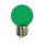 LED Leuchtmittel Tropfen 2W E27 Kunststoff Grün