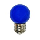 LED Leuchtmittel Tropfen 2W E27 Kunststoff Blau