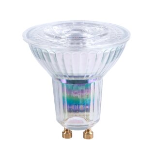 LED Leuchtmittel Premium Glas Reflektor 6,5W GU10 570lm 865 Tageslicht 6500K kaltweiß 36°