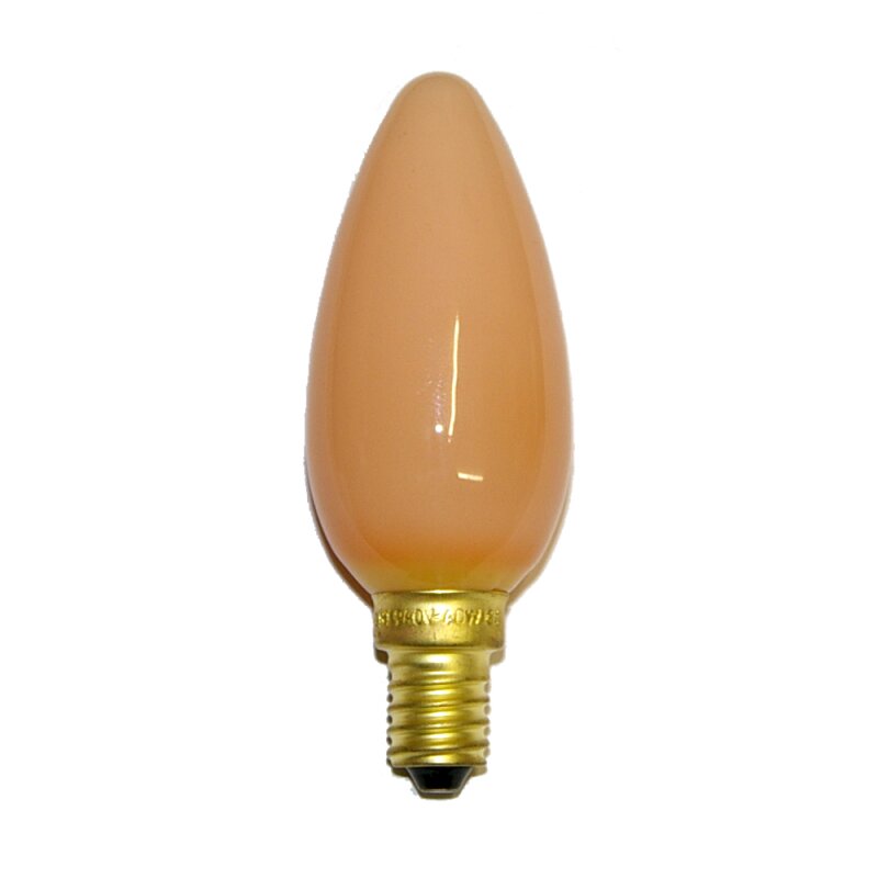 5 x Tropfen Softone Flame Terracotta 25W E27 Glühbirnen Glühlampen warmweiß matt 