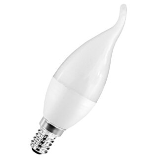 Spectrum LED Leuchtmittel Windstoß Kerze 4W = 30W E14 matt 340lm Neutralweiß 4000K 260°