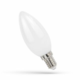 Spectrum LED Filament Leuchtmittel Kerze 5,5W E14 matt 610lm warmweiß 2700K 300°