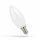 Spectrum LED Filament Leuchtmittel Kerze 5,5W E14 matt 610lm warmweiß 2700K 300°