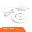 LED Akku Tischleuchte Anthrazit IP54 2,2W 190lm warmweiß 2700K Dimmbar mit induktiver Ladestation