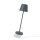 LED Akku Tischleuchte Anthrazit IP54 2,2W 190lm warmweiß 2700K Dimmbar mit induktiver Ladestation
