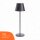 LED Akku Tischleuchte Anthrazit IP54 2,2W 190lm warmweiß 2700K Dimmbar mit induktiver Ladestation