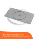 LED Akku Tischleuchte Corten IP54 2,2W 190lm warmweiß 2700K Dimmbar mit induktiver Ladestation