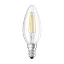 10 x Osram LED Filament Leuchtmittel Kerze 4W = 40W E14 klar 470lm warmweiß 2700K