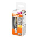 10 x Osram LED Filament Leuchtmittel Kerze 4W = 40W E14 klar 470lm warmweiß 2700K