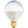 LED Filament Globe Kopfspiegel Silber Glühbirne G95 4W = 40W E27 Faden Glühlampe warmweiß 2700K