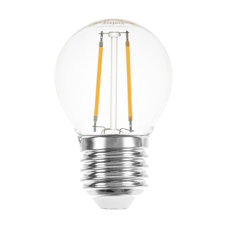 LED Filament Tropfen Glühbirne 2W = 25W E27 klar Glühlampe Glühfaden