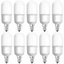 10 x Osram LED Star Stick Lampe 8W = 60W E14 matt 806lm 827 warmweiß 2700K