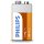 Philips LongLife Batterie 9V 6F22 Kohlenstoff Zink