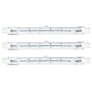 3 x OBI Halogenstab 118mm 500W R7s Halogen 500 Watt Stab Leuchtmittel warm dimmbar