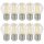 10 x LED Filament Leuchtmittel Tropfen Kugel G45 1W E27 klar 110lm 840 neutralweiß 4000K