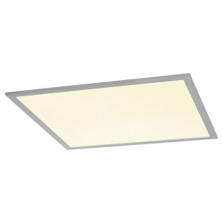 SLV LED Panel I-Vidual 600x600 DL silber Einbauleuchte 35W 3450lm UGR<22 830 warmweiß 3000K