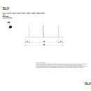 SLV LED Panel I-Vidual 600x600 DL silber Einbauleuchte 35W 3450lm UGR<22 830 warmweiß 3000K