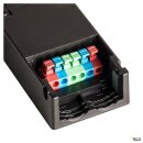 SLV LED Einbaustrahler Easy-Install Slim DL schwarz schwenkbar extra flach 6,2W 480lm 840 neutralweiß 4000K IP44 35° dimmbar