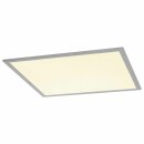 SLV LED Panel I-Vidual 620x620 DL silber Einbauleuchte 35W 3450lm UGR<19 830 warmweiß 3000K